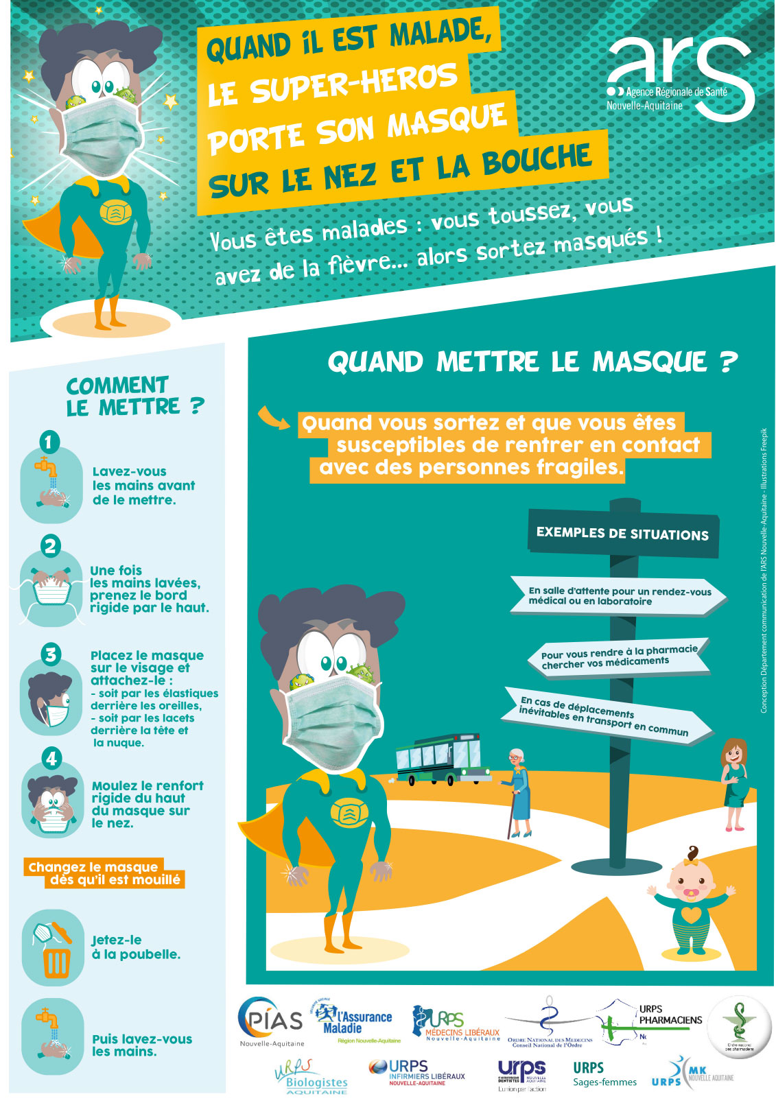 affiche masque pratique webars